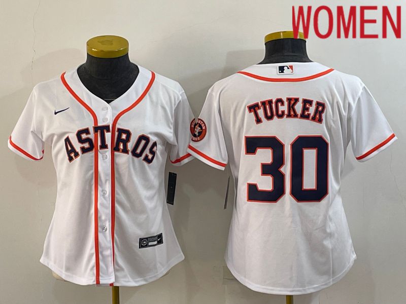 Women Houston Astros #30 Tucker White Game Nike 2022 MLB Jerseys->youth mlb jersey->Youth Jersey